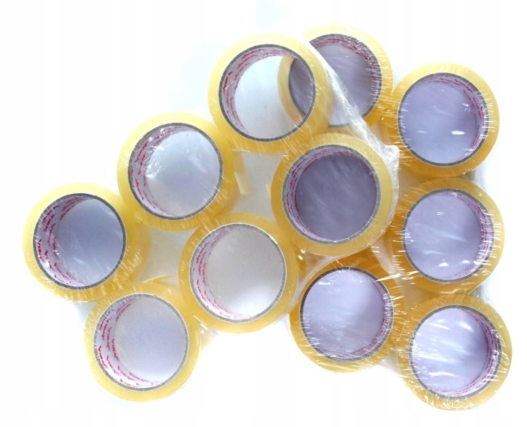 TAŚMA Pakowa VIBAC 48 mm x 60 m | 48x66y | Transparentna | Solvent Kauczuk | 36 szt. / 1 karton - Mocne taśmy klejące do kartonów i pakowania