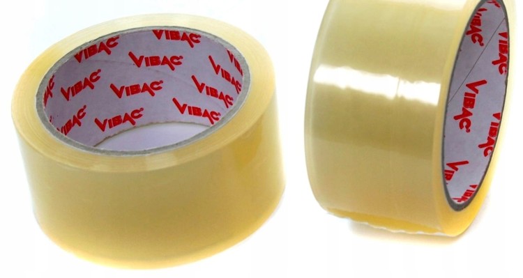 TAŚMA Pakowa VIBAC 48 mm x 60 m | 48x66y | Transparentna | Solvent Kauczuk | 36 szt. / 1 karton - Mocne taśmy klejące do kartonów i pakowania