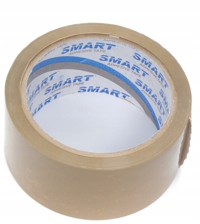 TAŚMA Pakowa SMART 48 mm x 54 m | 48x60y | Brązowa | Akryl - Taśma klejąca do kartonów i pakowania