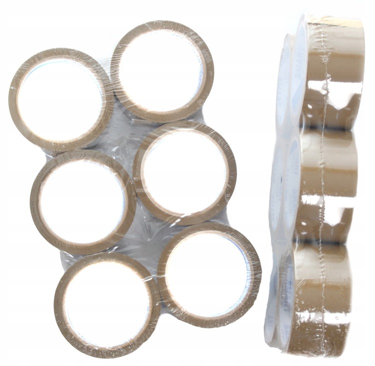 TAŚMA Pakowa SMART 48 mm x 54 m | 48x60y | Brązowa | Akryl - Taśma klejąca do kartonów i pakowania