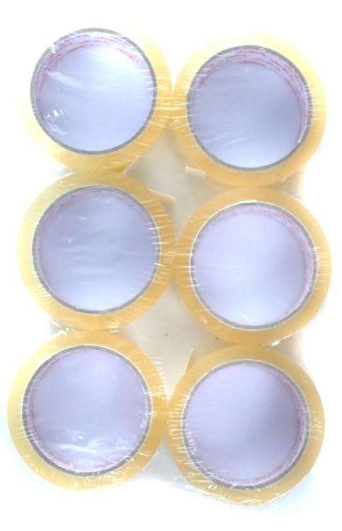 TAŚMA Pakowa VIBAC 48 mm x 60 m | 48x66y | Transparentna | Solvent Kauczuk - Mocna taśma klejąca do kartonów i pakowania