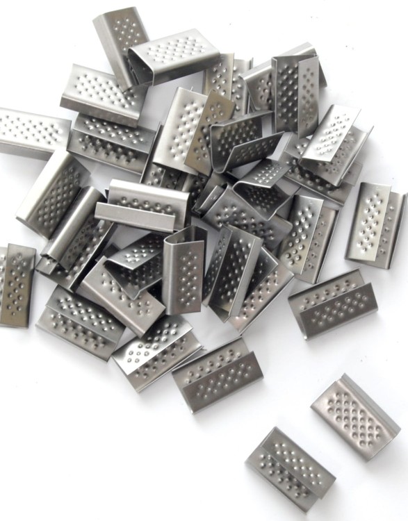 Zapinki Blaszane Metalowe 13 mm | 3000 szt. | Ocynkowane - Spinki do taśm PP i PET