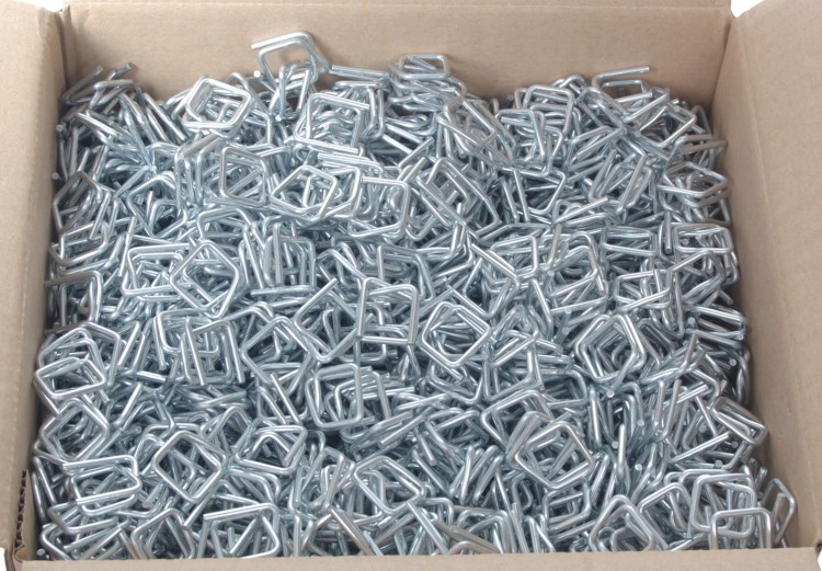 Zapinki Druciane 13 mm CB-4 | 1000 szt. | Ocynkowane - Spinki do taśm PP, PET, WG i GW