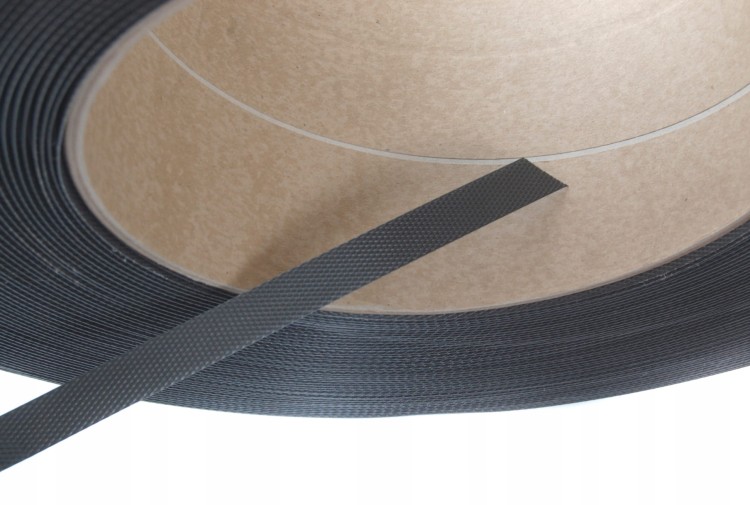 Taśma PP Spinająca 16 mm x 0,60 mm x 1800 m | Czarna | Taśma polipropylenowa do bandowania palet