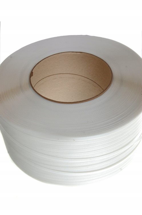 Taśma PP Spinająca 16 mm x 0,80 mm x 1500 m | Biała | Mocna - Taśma polipropylenowa do bandowania palet