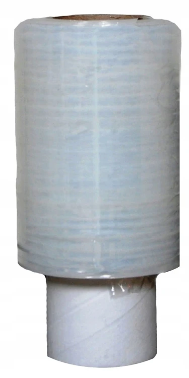 FOLIA Stretch 10 cm | 0,25 KG | 23 µm | Transparentna - Strecz Mini Rap MOCNY 10cm