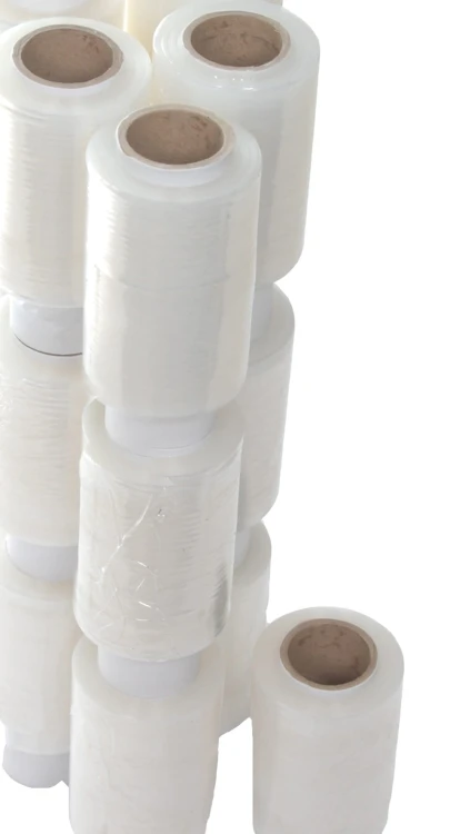 FOLIA Stretch 10 cm | 0,25 KG | 23 µm | Transparentna - Strecz Mini Rap MOCNY 10cm