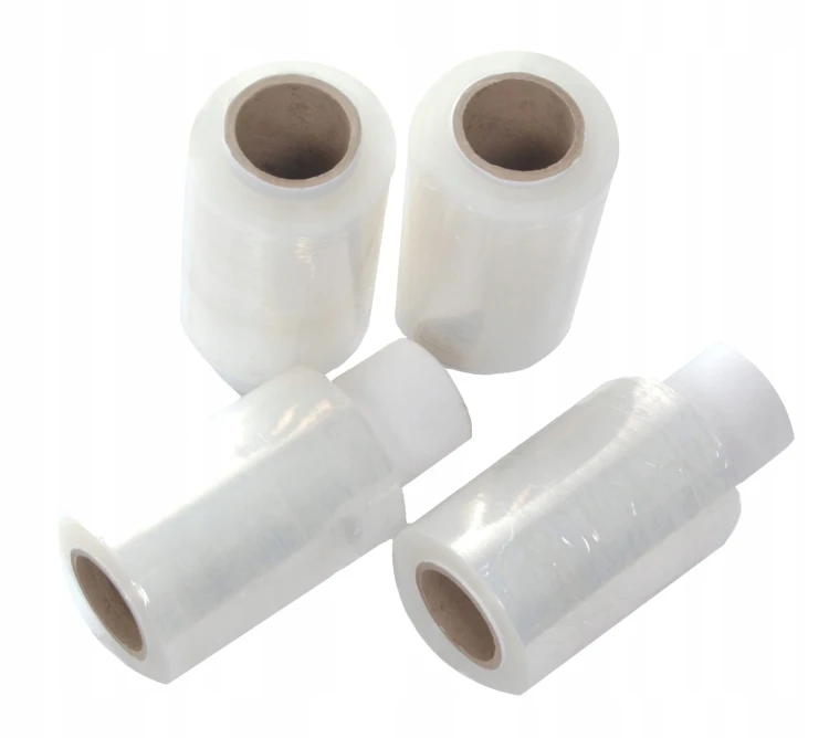 FOLIA Stretch 10 cm | 0,25 KG | 23 µm | Transparentna - Strecz Mini Rap MOCNY 10cm