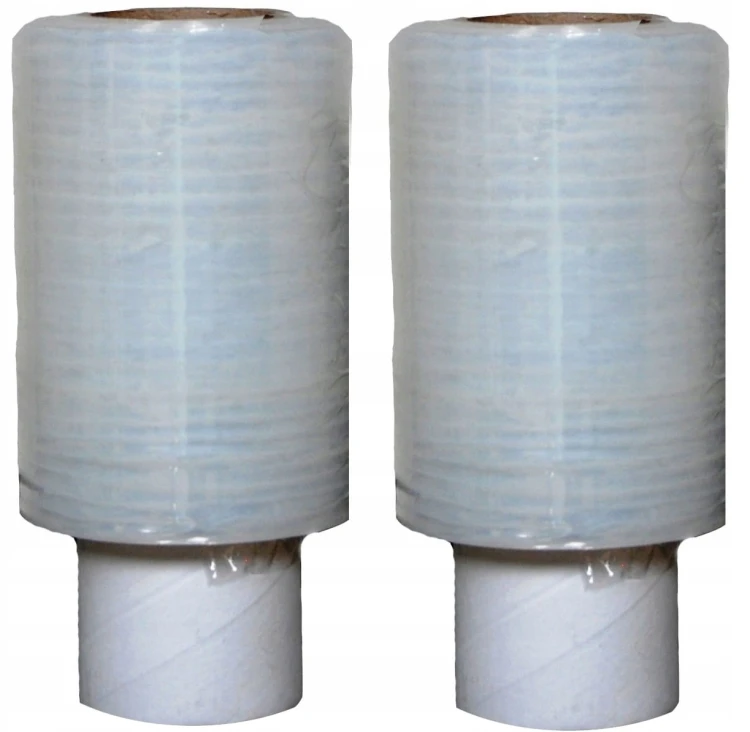 FOLIA Stretch 10 cm | 0,25 KG | 23 µm | Transparentna - Strecz Mini Rap MOCNY 10cm