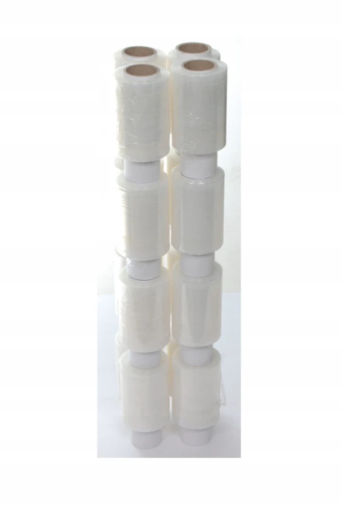 FOLIA Stretch 10 cm | 0,25 KG | 23 µm | Transparentna - Strecz Mini Rap MOCNY 10cm