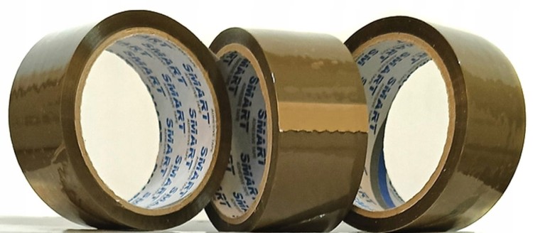 TAŚMA Pakowa SMART 48 mm x 54 m | 48x60y | Brązowa | Akryl | 36 szt. / 1 karton - Zestaw taśm klejących do kartonów i pakowania